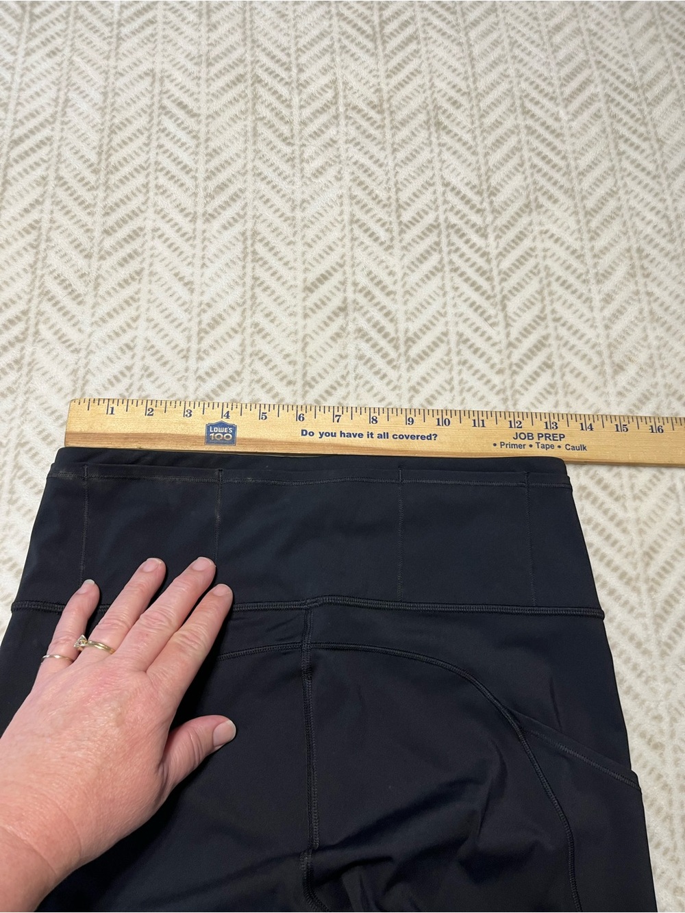 lululemon athletica Black High-Rise Bike Shorts with Side Pockets 8 - Picture 6 of 7